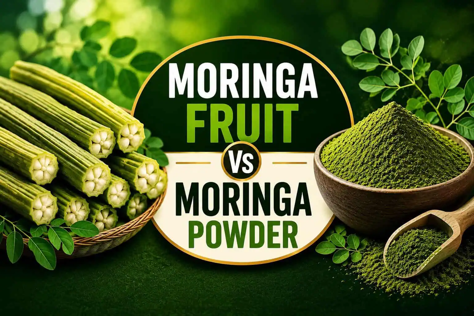 Moringa Fruit vs Moringa Powder