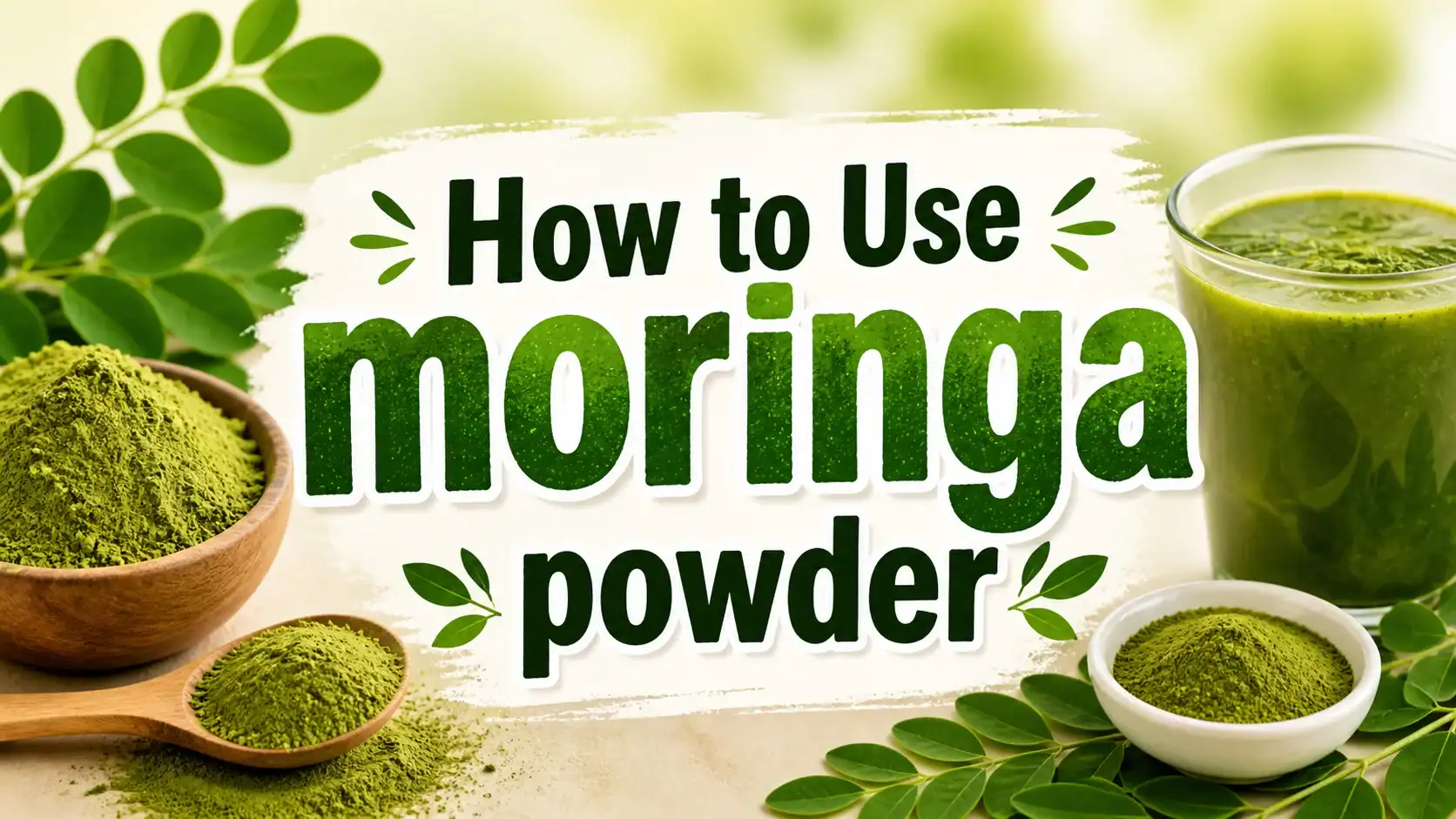 how to use moringa powder