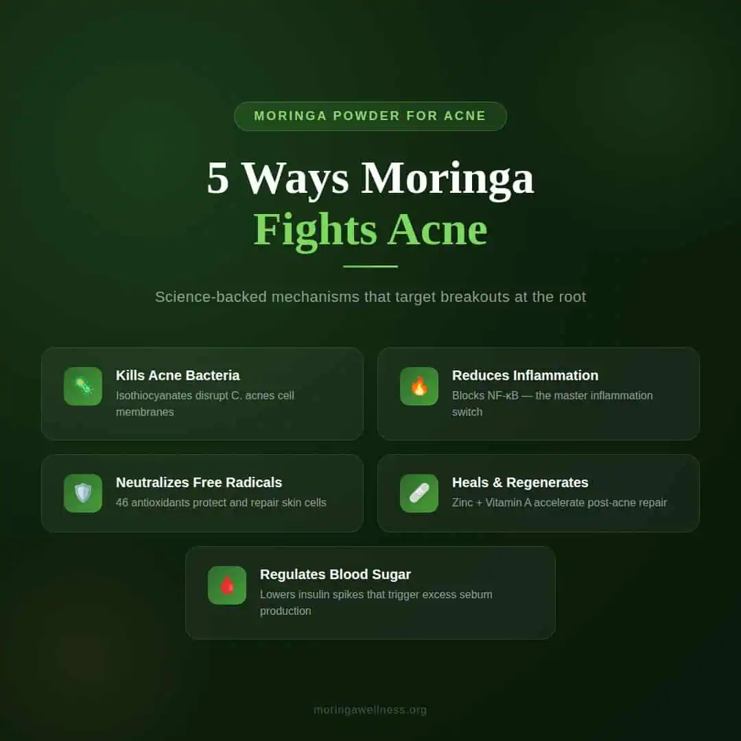 moringa powder for acne 